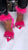 Bruzz Pink Fuzzy Stiletto Heels